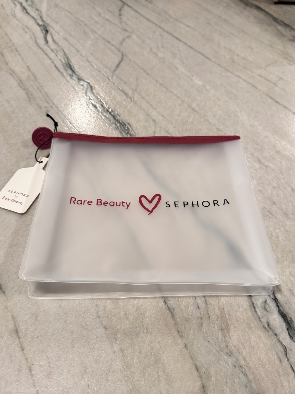 Rare Beauty x Sephora Pink-Trim Cosmetic Pouch